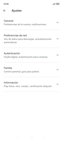 Pulsa Preferencias de red.