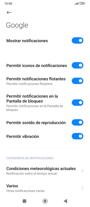 Pulsa el indicador junto a 