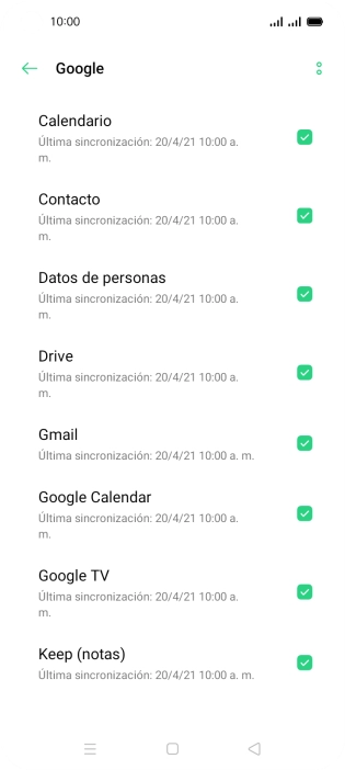 Pulsa la tecla de inicio para terminar y regresar a la pantalla de inicio.