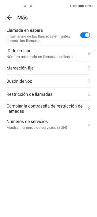 Pulsa Buzón de voz.