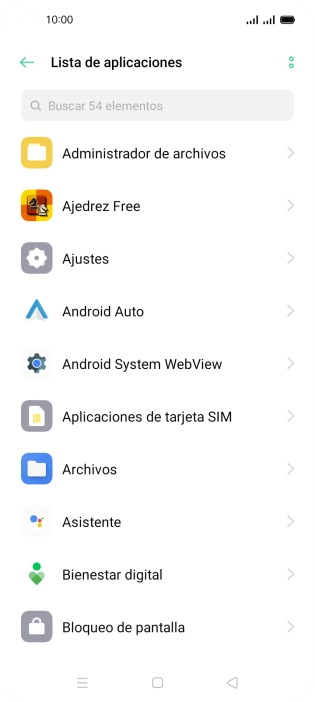 Pulsa la app deseada.