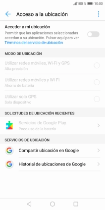 Pulsa el indicador junto a 