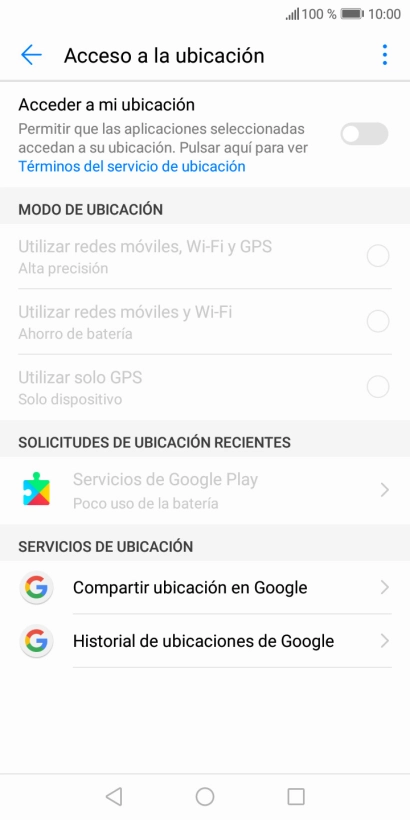 Pulsa el indicador junto a 
