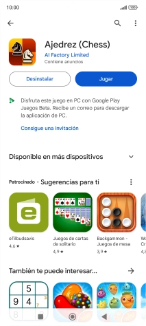 Pulsa la tecla de inicio para terminar y regresar a la pantalla de inicio.