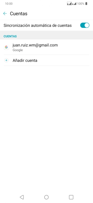 Pulsa Añadir cuenta.