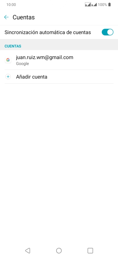 Pulsa Añadir cuenta.