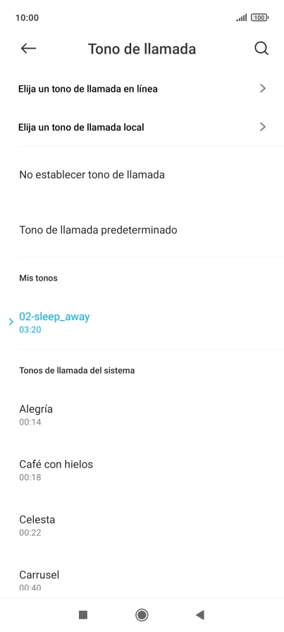 Pulsa la tecla de inicio para terminar y regresar a la pantalla de inicio.