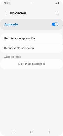 Pulsa Permisos de aplicación.
