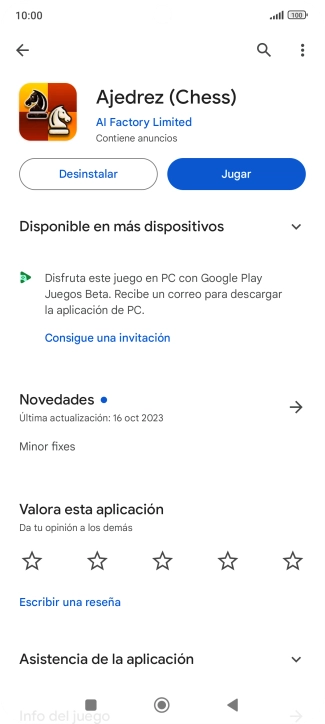 Pulsa Desinstalar.