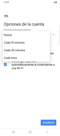 Pulsa el ajuste deseado.