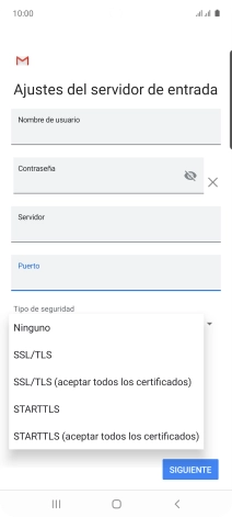Pulsa Ninguno para desactivar la función.