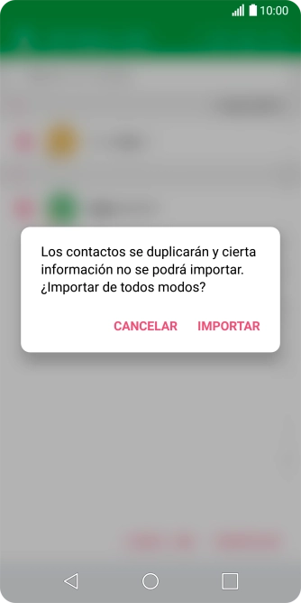 Pulsa IMPORTAR.