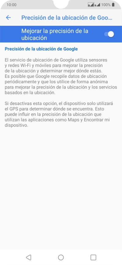 Pulsa el indicador junto a 