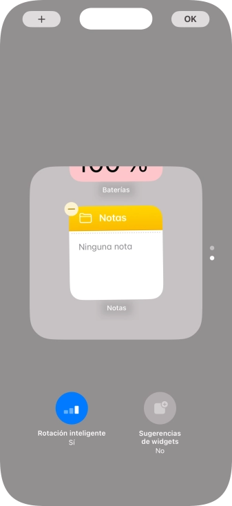 Pulsa Rotación inteligente para activar o desactivar la función.