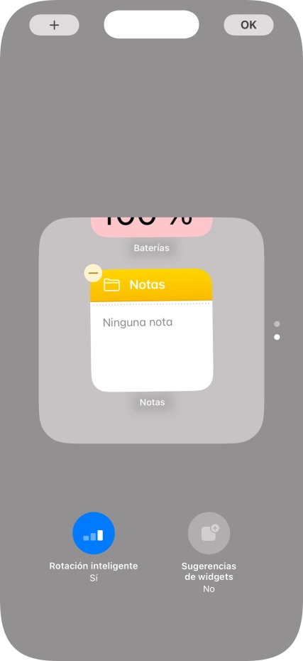 Pulsa Rotación inteligente para activar o desactivar la función.