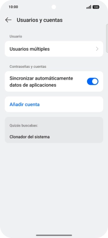 Pulsa Añadir cuenta.