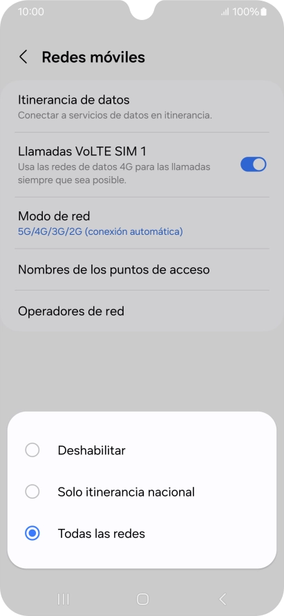 Pulsa el ajuste deseado para activar o desactivar la función.