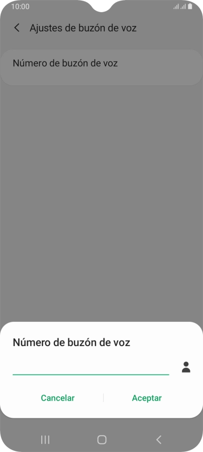 Introduce 22177 y pulsa Aceptar.