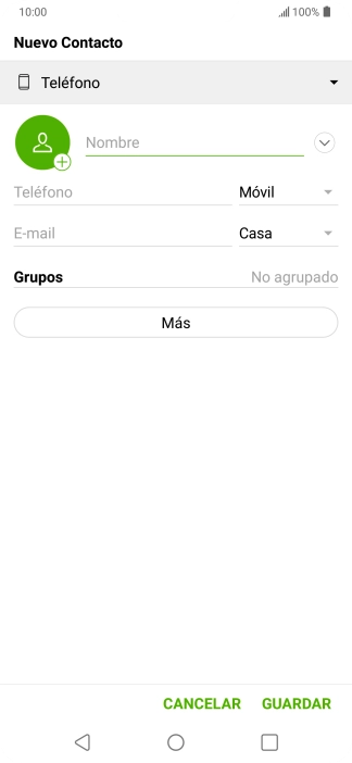 Pulsa la lista desplegable de la guía.