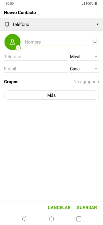 Pulsa la lista desplegable de la guía.