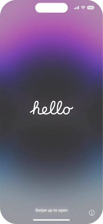 Desliza el dedo hacia arriba desde la parte inferior de la pantalla.