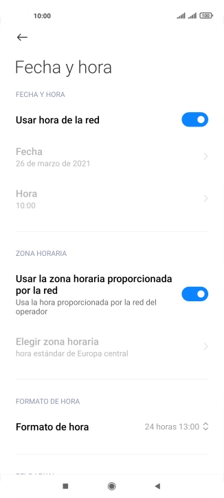 Pulsa la tecla de inicio para terminar y regresar a la pantalla de inicio.