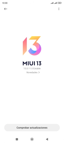 Pulsa Comprobar actualizaciones. Si hay una versión de software nueva disponible, aparecerá ahora en la pantalla. Sigue las indicaciones de la pantalla para actualizar el software del teléfono.