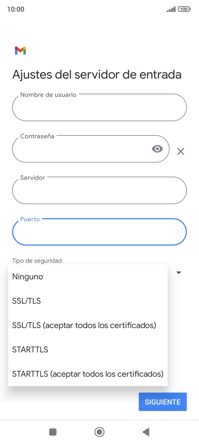 Pulsa Ninguno.