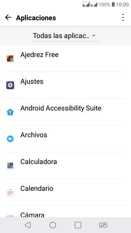 Pulsa la app deseada.