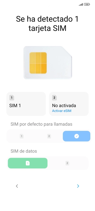 Pulsa la flecha hacia la derecha.