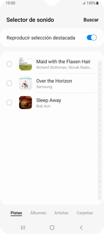 Pulsa los timbres de llamada deseados para escucharlos.