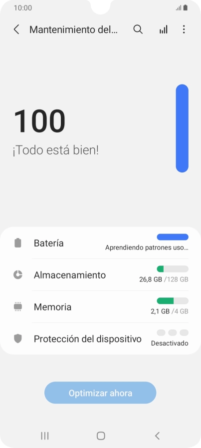 Pulsa Batería.