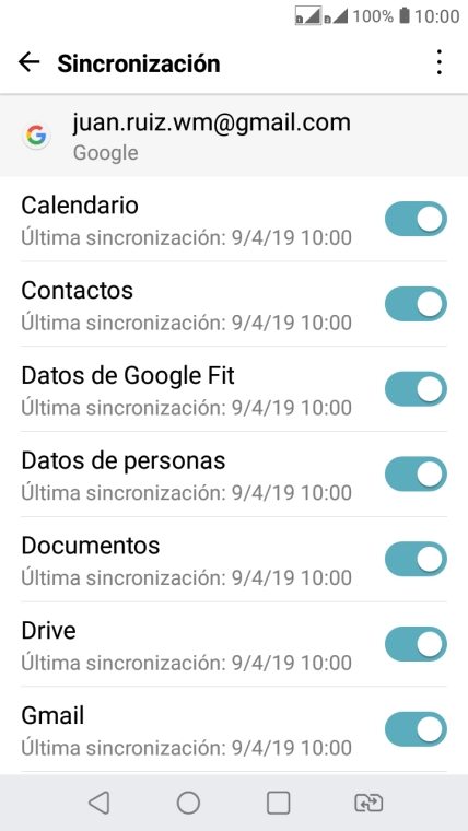 Pulsa la tecla de inicio para terminar y regresar a la pantalla de inicio.