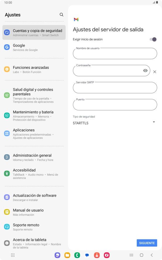 Pulsa el indicador junto a 