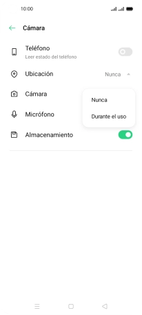Pulsa el ajuste deseado.