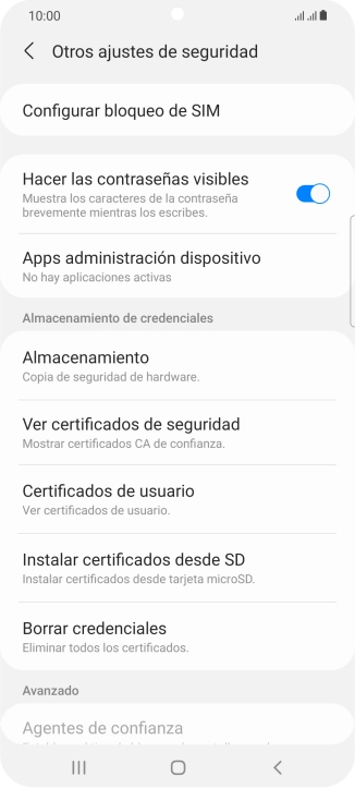 Pulsa Configurar bloqueo de SIM.