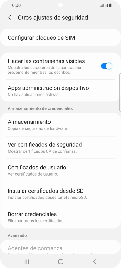 Pulsa Configurar bloqueo de SIM.