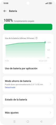 Pulsa Modo ahorro de batería.