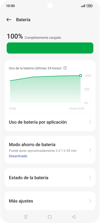 Pulsa Modo ahorro de batería.