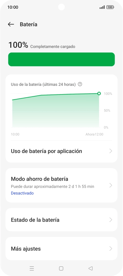 Pulsa Modo ahorro de batería.