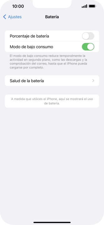 Desliza el dedo hacia arriba desde la parte inferior de la pantalla para terminar y volver a la pantalla de inicio.