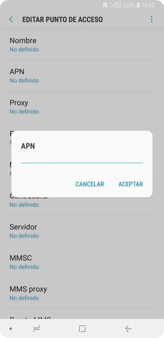Introduce airtelwap.es y pulsa ACEPTAR.