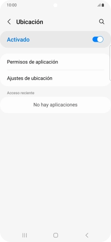 Pulsa Permisos de aplicación.