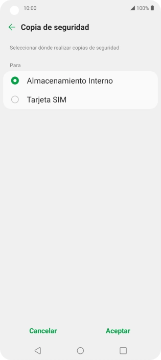 Pulsa el nombre de la tarjeta SIM.