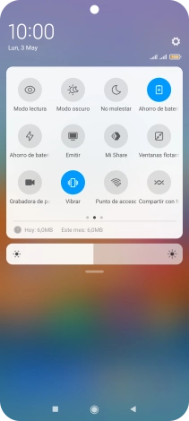 Pulsa la tecla de inicio para terminar y regresar a la pantalla de inicio.