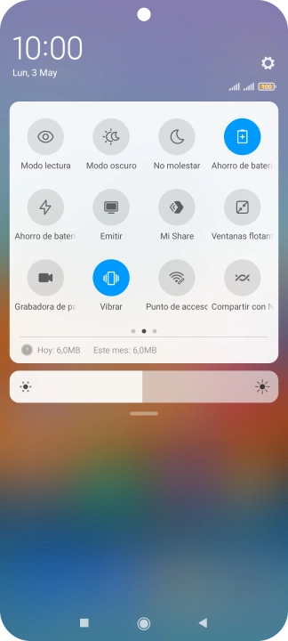 Pulsa la tecla de inicio para terminar y regresar a la pantalla de inicio.
