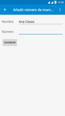 Pulsa en el campo junto a 