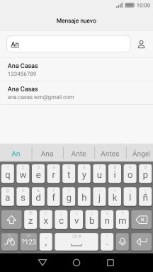 Pulsa el contacto deseado.