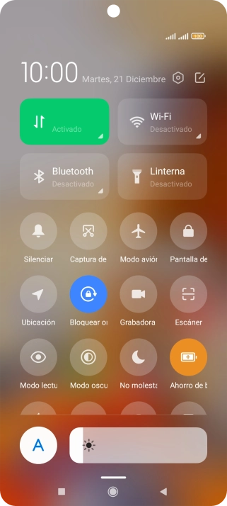 Pulsa la tecla de inicio para terminar y regresar a la pantalla de inicio.
