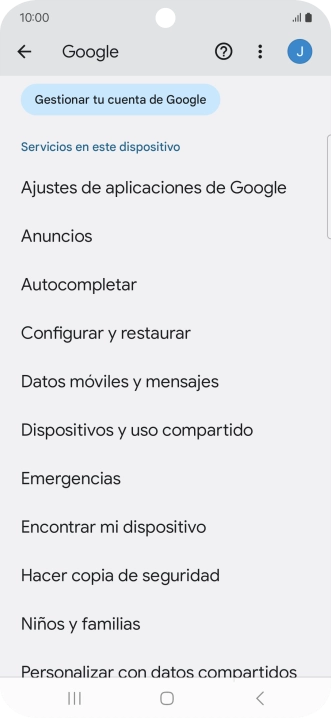 Pulsa Encontrar mi dispositivo.